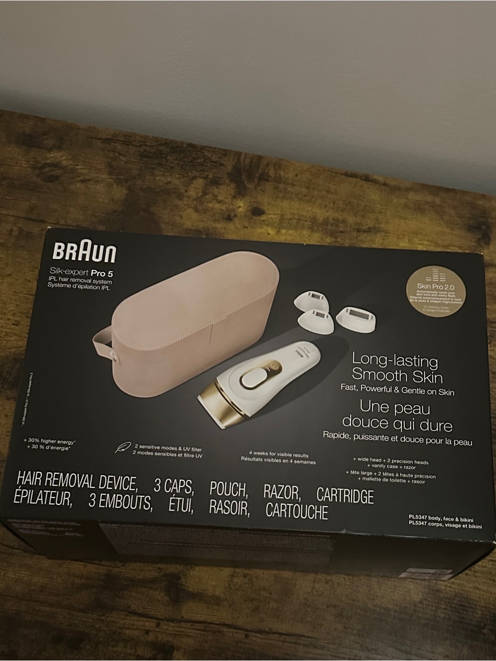 UNOPENED Braun Silk-expert Pro 5 Hair Removal Device in Rose